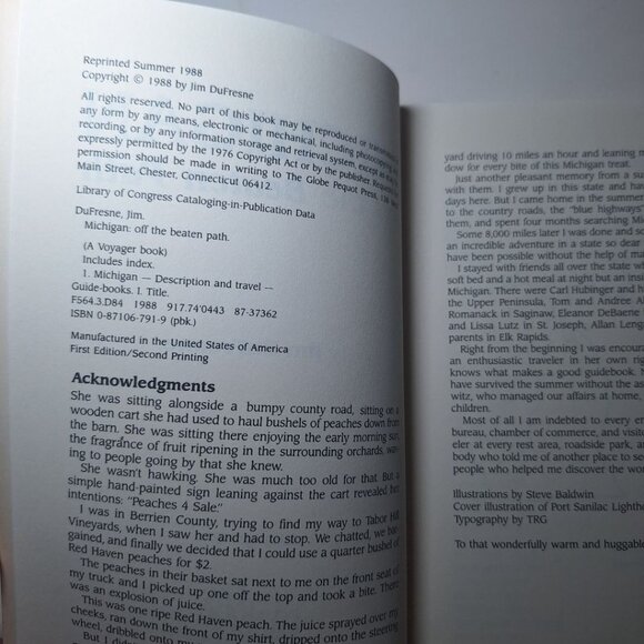 Michigan Off The Beaten Path Guide Unique Places 1988 Vintage History Travel - Picture 4 of 8